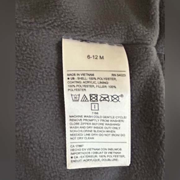 Old Navy Baby Polka Dot Puffer Vest - Picture 4 of 4